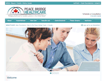 Tablet Screenshot of peacebridgehealthcare.com